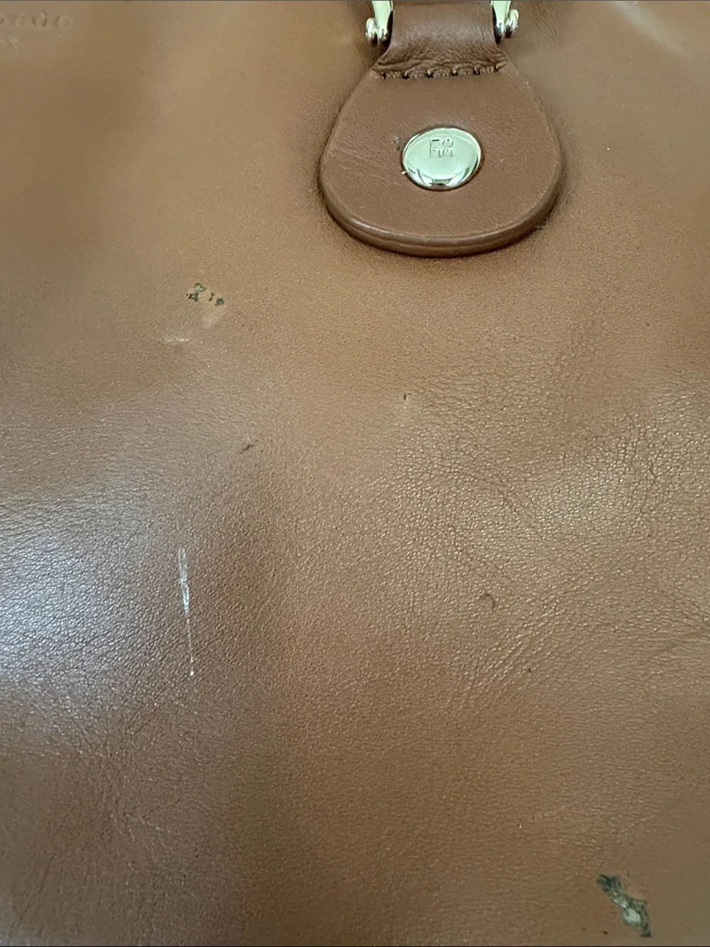 kate spade Brown Leather Double-Handle Shoulder Bag